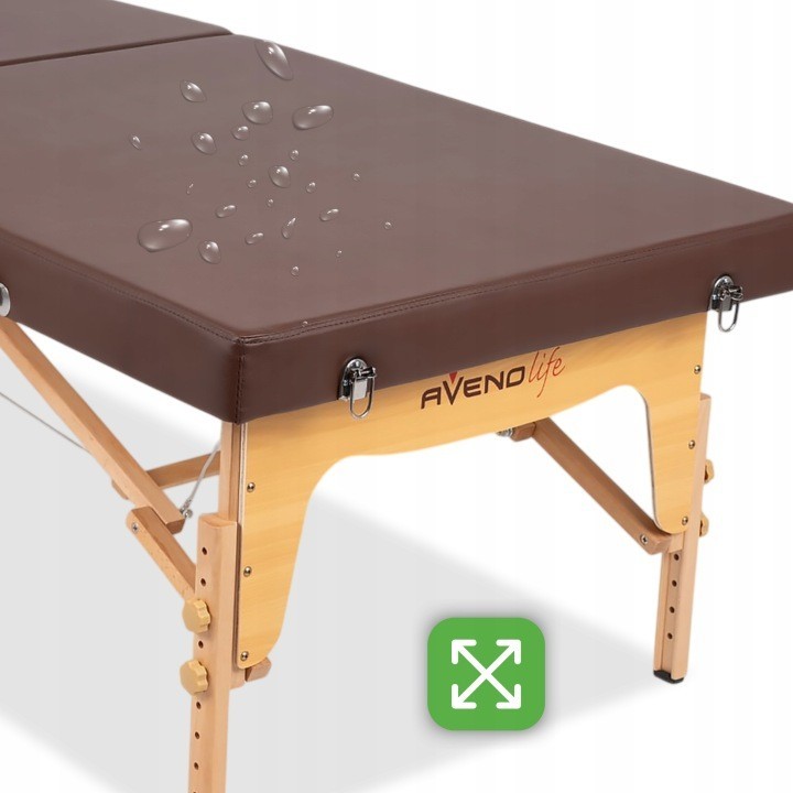 Table de massage thaïlandaise pliable pour thérapie manuelle, en bois, Niro, 80 cm