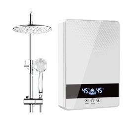 Chauffe-eau instantané intelligent 5500 W, chaudière électrique, chauffe-eau instantané sans réservoir pour douche d'appartement