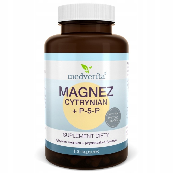 CITRATE DE MAGNÉSIUM + P-5-P 100 gélules CONTRACTIONS MUSCULAIRES SYNTHÈSE DES PROTÉINES