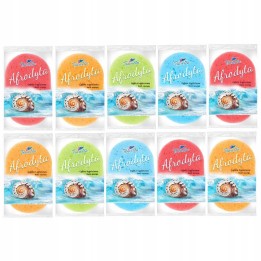 Éponges de bain AFRODYTA RAVI, lot de 10, couleurs assorties