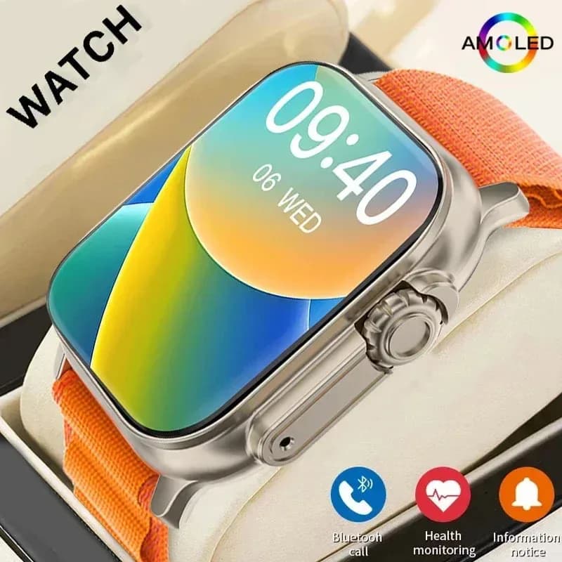 Nouvelle Montre Connectée Homme 2026 – Écran HD 2,01 Pouces, Appel Bluetooth, Suivi Santé et Fitness, Modes Multi-Sports – Compatible Android et iOS