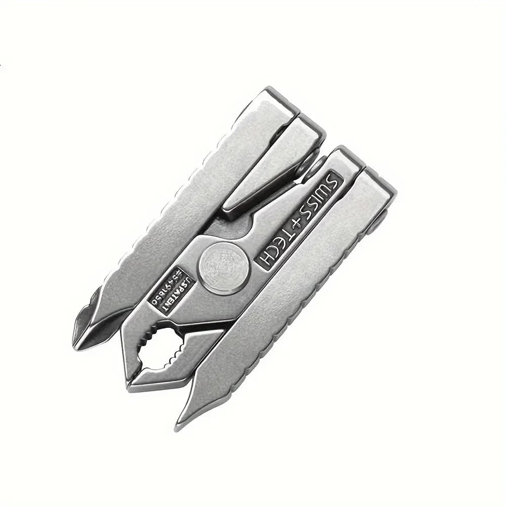1-10PCS Kit d'équipement de poche pour équipement d'amplification, accessoire 6-en-1, mini-pince pliable portable, outil multifonctionnel de survie en extérieur