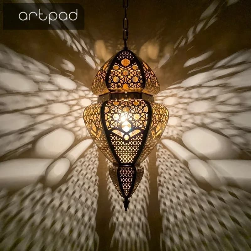 Artpad – lampe suspendue style marocain, luminaire décoratif d'intérieur, idéal pour une salle à manger, une boutique, un Restaurant ou un Bar
