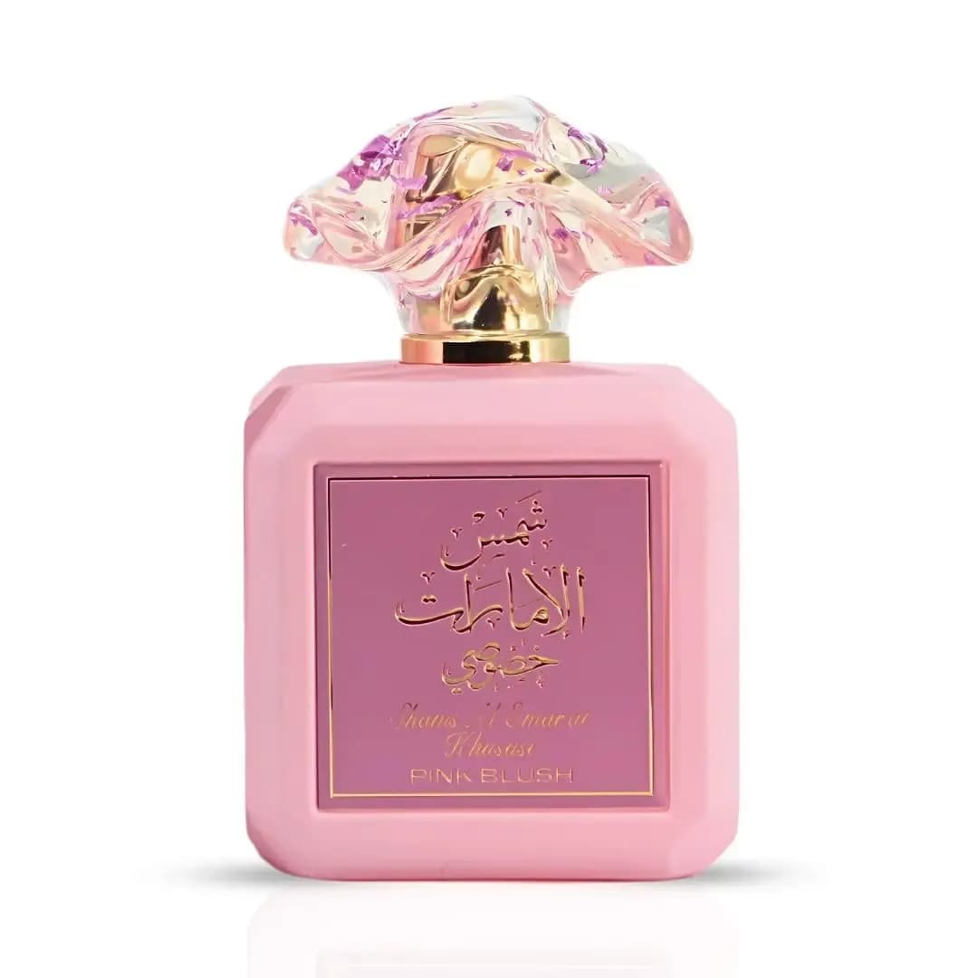 Ard Al Zaafaran Pink Blush Shams Al Emarat Khususi Eau De Parfum 100ml – Parfum élégant, fruité et sucré – Parfum longue tenue pour femmes et unisexe, idéal pour un usage quotidien.