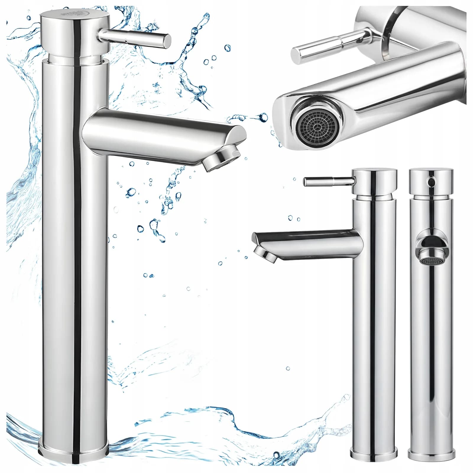 Mitigeur de lavabo haut pour vasque à poser Arley chromé