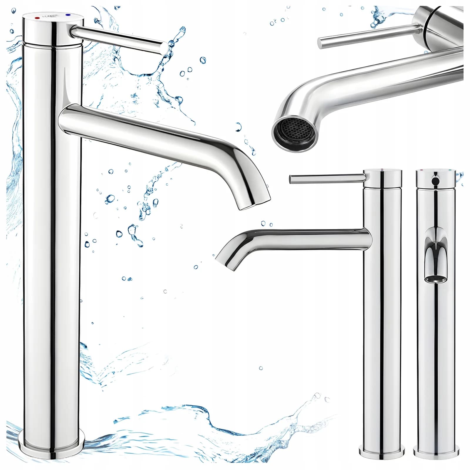 Mitigeur de lavabo bas pour vasque à poser Loki chromé