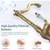 Robinet de Lavabo Rétro, Robinet Salle Bain en Laiton Bronzé, Haut Mitigeur Lavabo bec Pivotant à 360° Robinet de Lavabo Rétro, Robinet Salle Bain en Laiton Bronzé, Haut Mitigeur Lavabo bec Pivotant à 360°