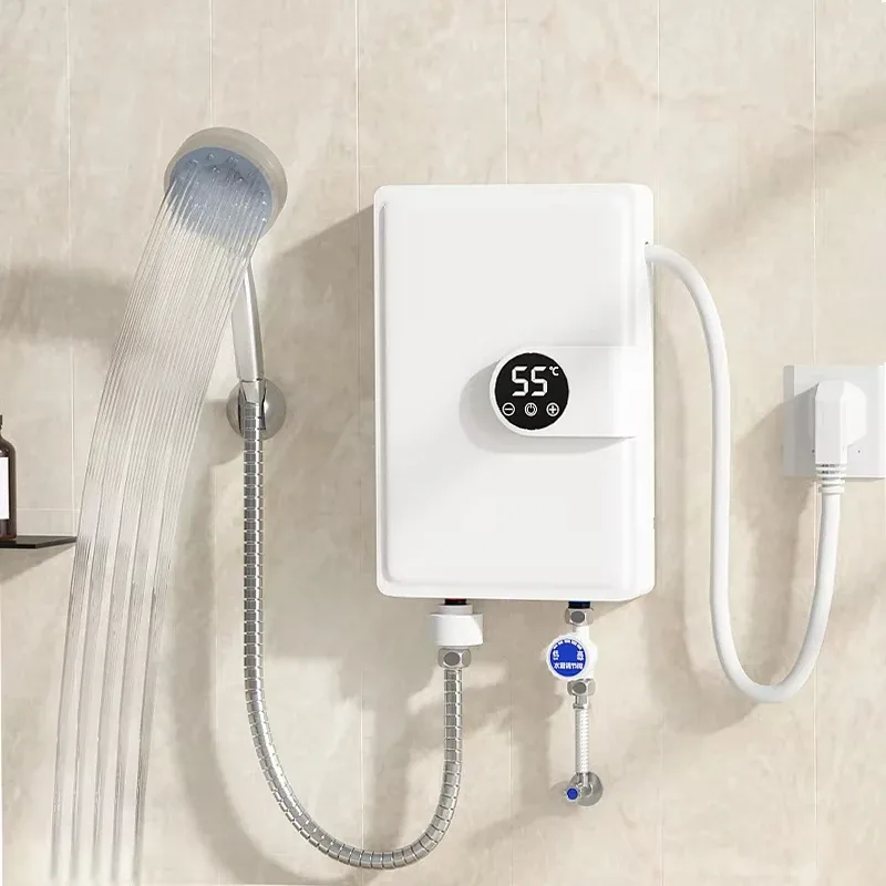 Chauffe-eau instantané 110V/220V mural pour salle de bain, douche à eau chaude et chauffage de cuisine domestique