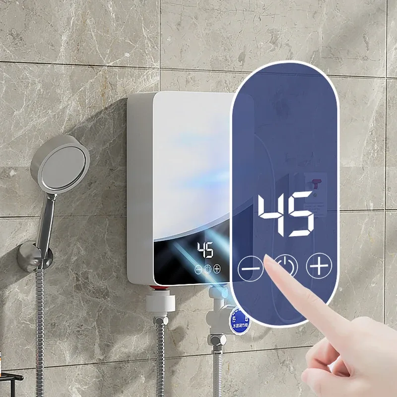 110 V/220 V chauffe-eau électrique chauffage rapide chauffe-eau salle de bain douche chauffe-eau domestique instantané 3500 W/5500 W