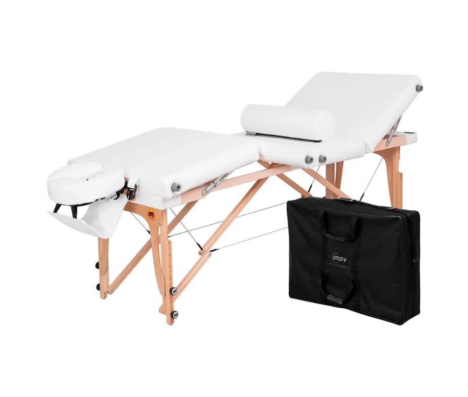 Table de massage pliante multizones bois