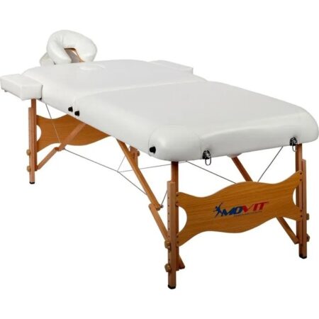 LIT DE MASSAGE BLANC DE MARQUE MOVIT + SAC DE TABLE