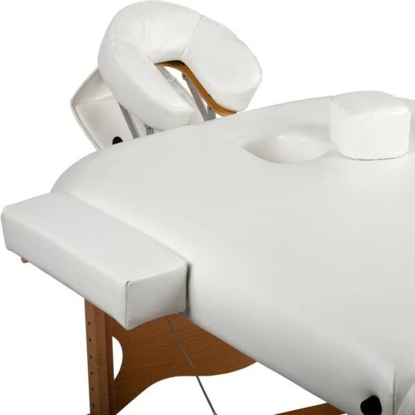 LIT DE MASSAGE BLANC DE MARQUE MOVIT + SAC DE TABLE