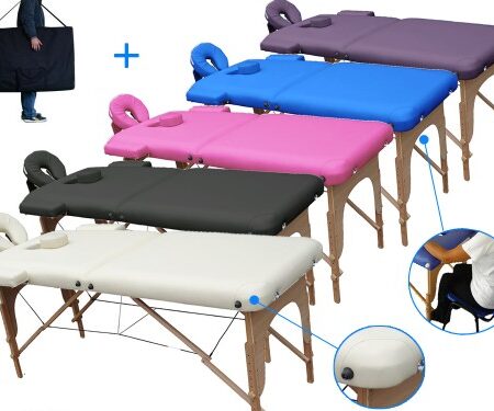 Table de massage bois pliante légère 12.8 kilos