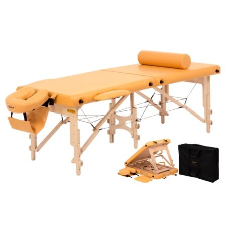 Table de massage pliante Premium Ultra bois 6 pieds