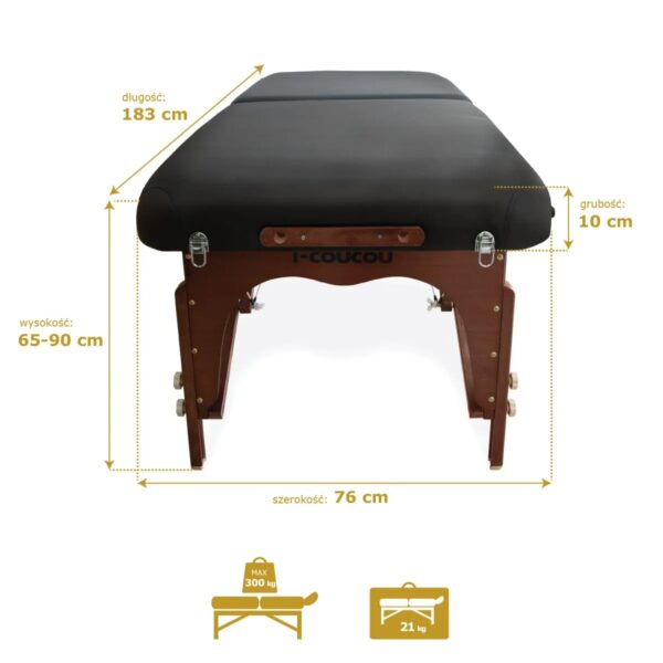 TABLE DE MASSAGE COSMÉTIQUE PREMIUM - EXTRA LARGE 76 CM