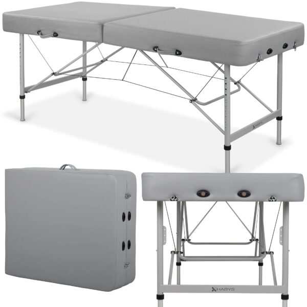 Table de thérapie cranio-sacrale pliante aluminium Extra Large 80 cm