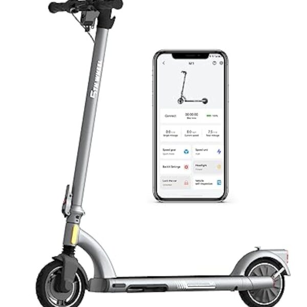 5TH WHEEL M1 Trottinette Électrique, Trottinette Electrique Adulte APP Control, 25 km/h, 3 Niveaux de Vitesse, Régulateur de Vitesse, Trotinette Electrique Pliable et Portable pour Déplacemen
