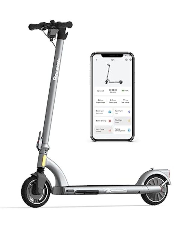 5TH WHEEL M1 Trottinette Électrique, Trottinette Electrique Adulte APP Control, 25 km/h, 3 Niveaux de Vitesse, Régulateur de Vitesse, Trotinette Electrique Pliable et Portable pour Déplacemen – Image 2