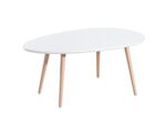 BAÏTA Table Basse Stone - Laqué Blanc Mat