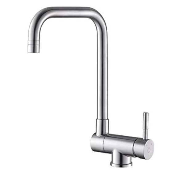 CECIPA Mitigeur Cuisine Rabattable avec 2 Jets, Robinet Cuisine Rabattable 180° Sous Fenêtre, Mitigeur Evier Cuisine Pliable avec Orientable 360°, Robinet Evier Cuisine Pliable en Acier Inox 304 – Image 10