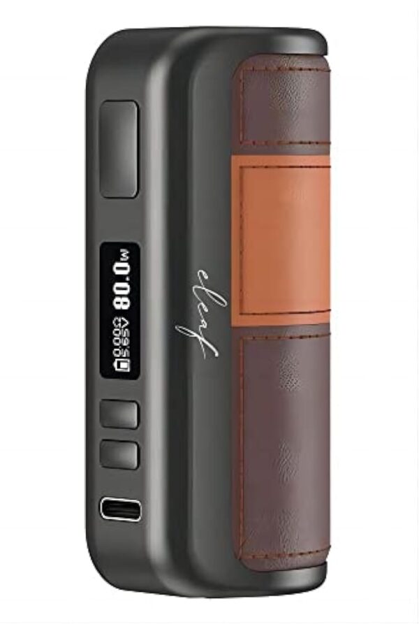 Cigarette Électronique Kit Eleaf iStick Power Mono Batterie Box Mod 80W Sans Nicotine Vape Sans E-liquide Batterie 3500mAh intégrée, Pour GTL Pod Tank/GTL Coil Vaping Orange Brun – Image 2