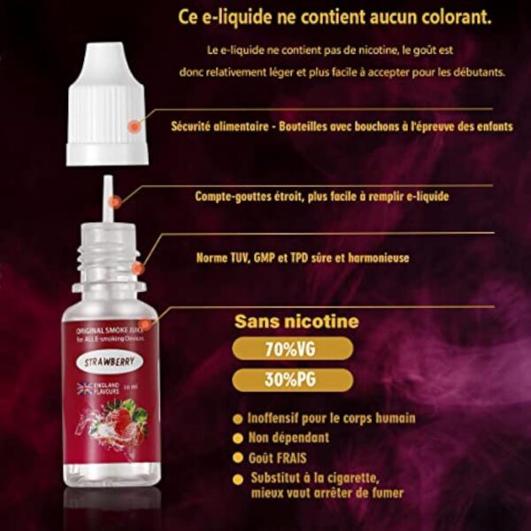Cigarette Electronique Kit Complet E Cigarette et 5x10ml E liquide 100W Mod Kit avec Atomiseur 0,5 Ohm/ 2ml Batterie 2200mAh Vape, écran LED Watt réglable 0,0mg nicotine E Chicha KUBO LZ100W - Noir – Image 7