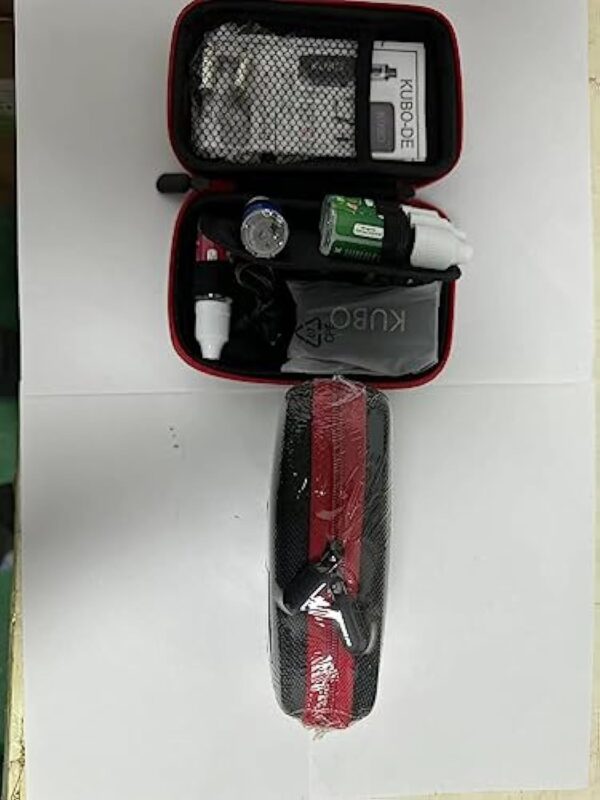 Cigarette Electronique Kit Complet E Cigarette et 5x10ml E liquide 100W Mod Kit avec Atomiseur 0,5 Ohm/ 2ml Batterie 2200mAh Vape, écran LED Watt réglable 0,0mg nicotine E Chicha KUBO LZ100W - Noir – Image 11