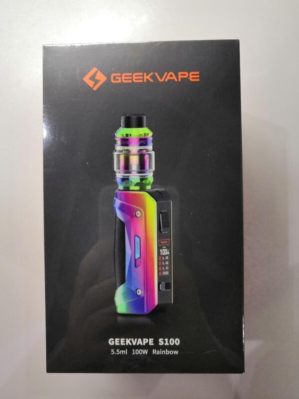 GEEKVAPE S100 Aegis Solo 2 Kit 100W BOX MOD Vape with Z Subohm 2021 Tank 5.5ml Z Coil Vaporizer Electronic Cigarette – Image 9
