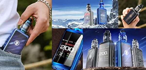 GEEKVAPE Z200 Vape Kit - Z200 Box Mod 200W + GEEKVAPE Z Sub Ohm 2021 Réservoir 5.5ml (Z0.15 XM + Z0.4 Coil) E-Cigarette - Sans Batterie – Image 8