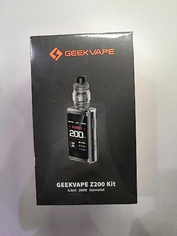 GEEKVAPE Z200 Vape Kit - Z200 Box Mod 200W + GEEKVAPE Z Sub Ohm 2021 Réservoir 5.5ml (Z0.15 XM + Z0.4 Coil) E-Cigarette - Sans Batterie – Image 9