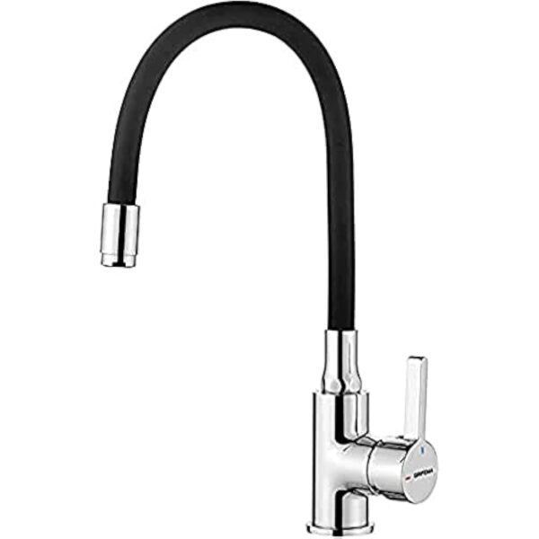 GRIFEMA Irismart, Robinet de Cuisine avec Bec Flexible, Mitigeur d'évier Monocommande, Chrome – Image 2