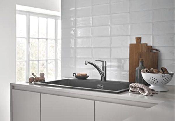 GROHE QUICKFIX Start Robinet de cuisine évier Start, rotation 140°, robinet de cuisine installation et nettoyage facile, chromé, 30530002 (Import Allemagne) – Image 3
