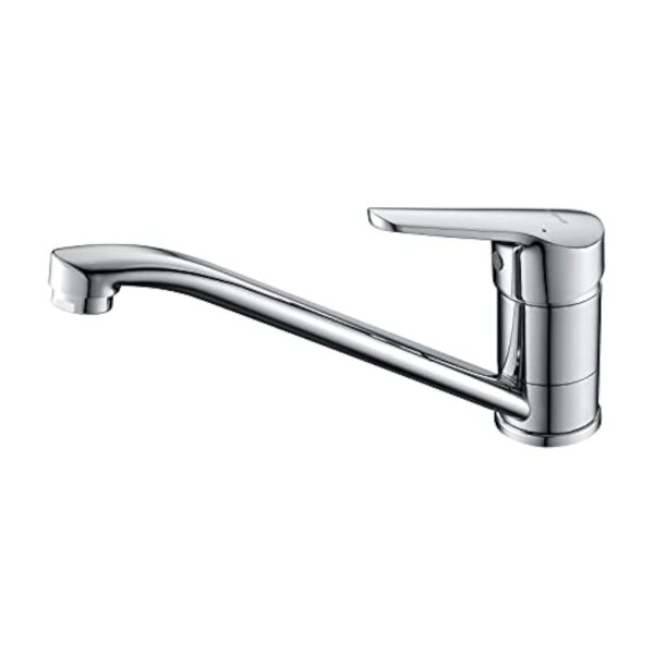 IBERGRIF M14450 Roma, Mitigeur d'Evier, Robinet de Cuisine Monocommande, Chromé, Argent, S – Image 2