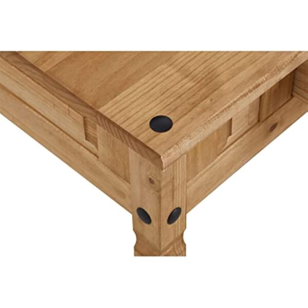 IDIMEX Table Basse Esteban en pin Massif Style Mexicain avec 1 tiroir, Table de Salon en Bois teinté/ciré avec 4 Pieds – Image 9
