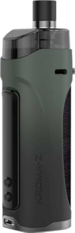 INNOKIN - Starter Kit Kroma Z 4,5ml - Cigarette Electronique Pod Mod - Puissance 6-40W - Batterie 1700 mA - Résistance 0,8 + 0,3 Ohm - 3 Drip Tips Inclus - Airflow MTL + RDL - Vert Nuit sans nicotine