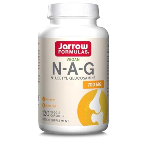 Jarrow Formulas, N-A-G (N-Acétyl-D-Glucosamine), 700mg, 120 Capsules végétaliennes, Testé en Laboratoire, Sans Gluten, Végétarien, Sans OGM