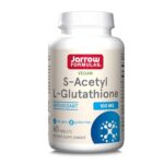 Jarrow Formulas, S-Acetyl-L-Glutathione, 100mg, 60 Comprimés végétaliens, Testé en Laboratoire, Sans Gluten, Sans Soja, Végétarien, Sans OGM