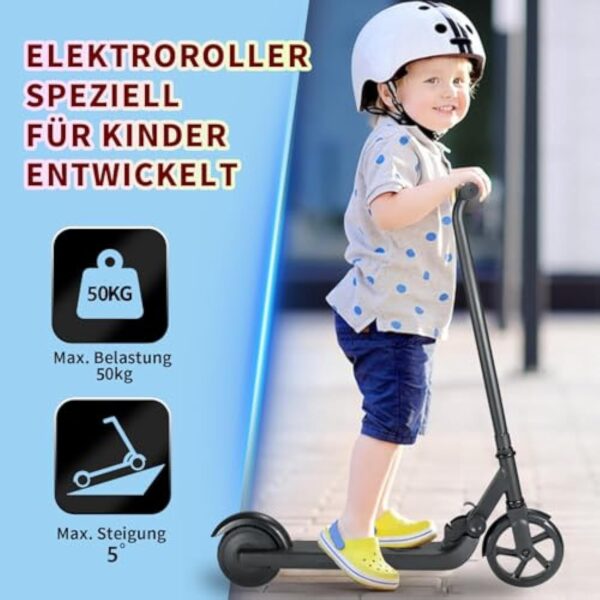 KHHK Trottinette électrique pour Enfants, avec lumière Arc-en-Ciel colorée, portée de 5 Miles, 150W E Scooter, Scooter électrique Pliable pour Enfants de 6-12 Ans – Image 3