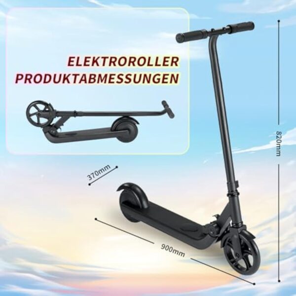 KHHK Trottinette électrique pour Enfants, avec lumière Arc-en-Ciel colorée, portée de 5 Miles, 150W E Scooter, Scooter électrique Pliable pour Enfants de 6-12 Ans – Image 4