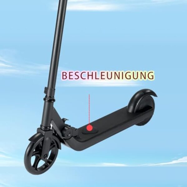 KHHK Trottinette électrique pour Enfants, avec lumière Arc-en-Ciel colorée, portée de 5 Miles, 150W E Scooter, Scooter électrique Pliable pour Enfants de 6-12 Ans – Image 5
