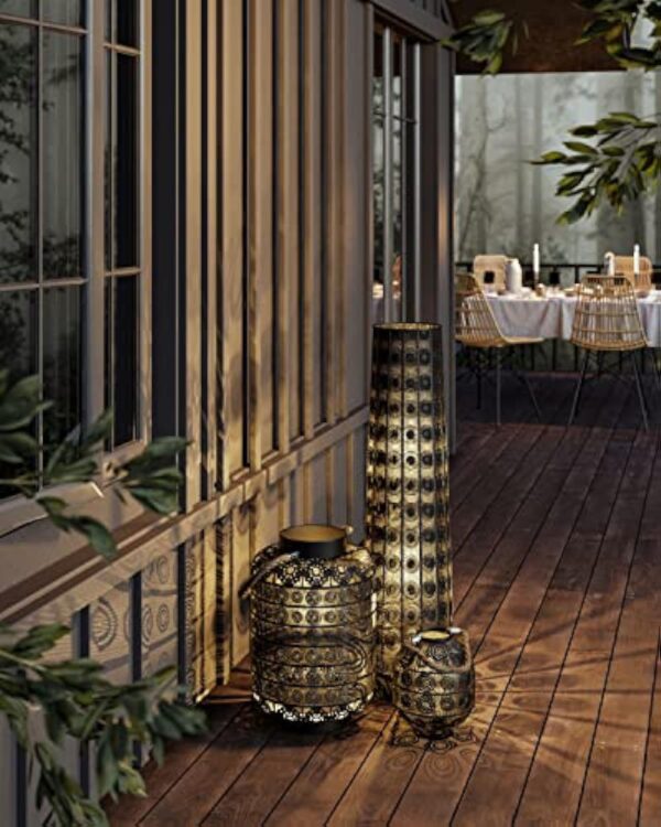 Kare Sultan Cone Lampe au sol design oriental Marron 120 cm 30,5 x 30,5 x 120 cm – Image 3