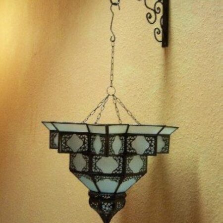 Lampe Suspension Luminaire Marocaine Noha E27 Douille | Plafonnier Lustre de Salon marocain Oriental | Lanterne électrique Indienne Vintage Design décoration de Maison Orientale Arabe