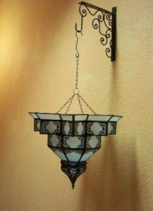 Lampe Suspension Luminaire Marocaine Noha E27 Douille | Plafonnier Lustre de Salon marocain Oriental | Lanterne électrique Indienne Vintage Design décoration de Maison Orientale Arabe