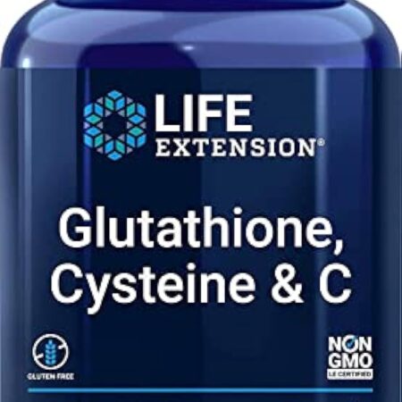Life Extension, Glutathione Cystéine & C, Hautement Dosé, 100 Capsules végétaliennes, Testé en Laboratoire, Sans Gluten, Végétarien, Sans Soja, Sans OGM