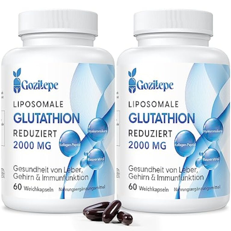 Liposomal Glutathion réduit 2000 mg par portion | Supplément de Glutathion avec Acide Hyaluronique + Peptide de collagène + Resvératrol pour un Puissant Antioxydant (120 Count) – Image 2
