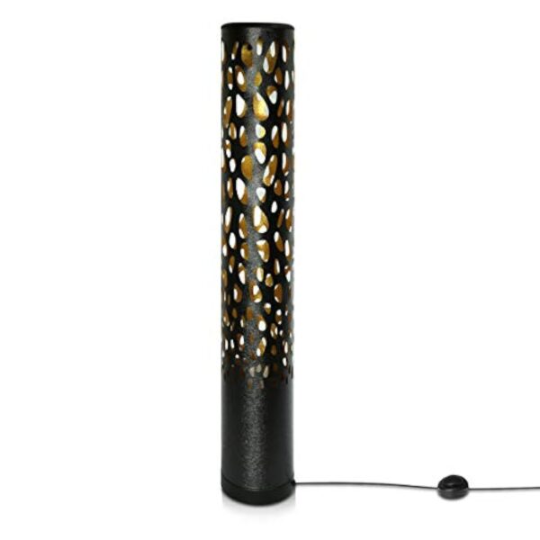 Navaris Lampadaire LED Effet Flamme 3W - Lampe sur Pied LED 80 cm Imitation Feu - Lampe Design à Poser pour Salon Intérieur - Ampoule E14 Incluse – Image 6