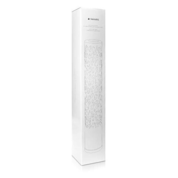 Navaris Lampadaire LED Effet Flamme 3W - Lampe sur Pied LED 80 cm Imitation Feu - Lampe Design à Poser pour Salon Intérieur - Ampoule E14 Incluse – Image 7