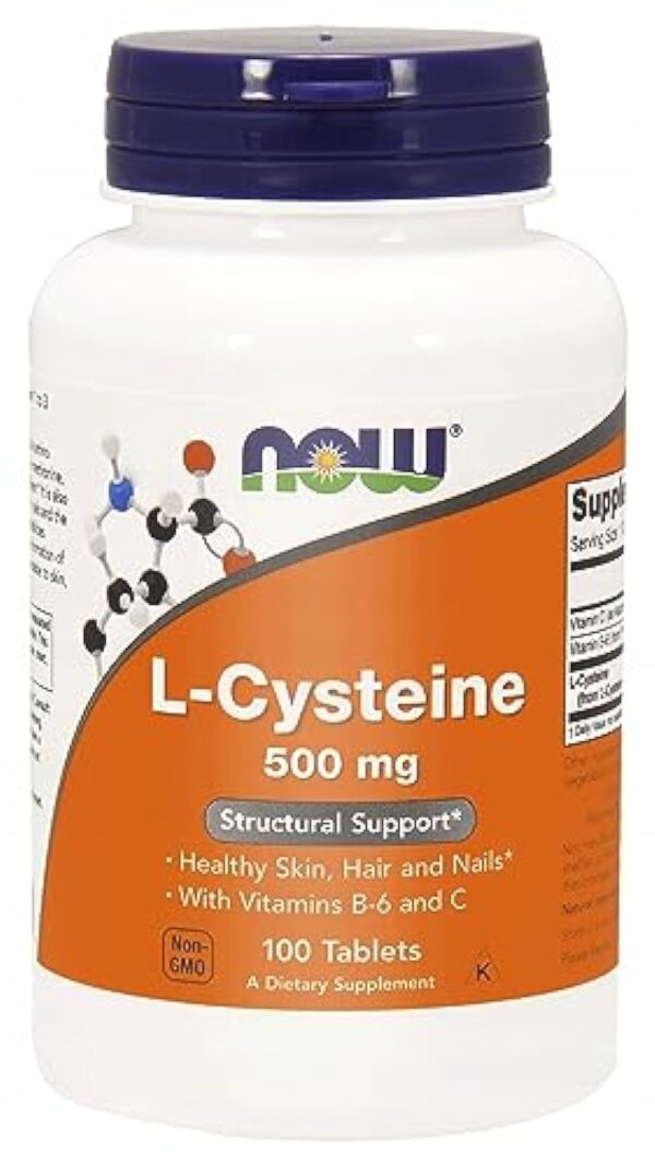 Now 500 mg L-Cystéine 100 Comprimés – Image 2