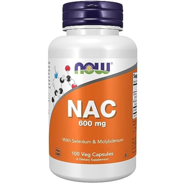 Now Foods, NAC (N-Acétyl Cystéine), 600mg Dépôt de 3 Jours, Complément Alimentaire, 100 Capsules végétaliennes, Testé en Laboratoire, Sans Soja, Sans Gluten, Sans OGM – Image 2