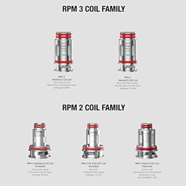 Original SMOK RPM 85 Kit 3000mAh Battery 85W / RPM 100 Kit 100W MOD Pod FIt 18650/21700 6ml Cartridge Electronic Cigarette Vape sans nicotine ni de tabac – Image 7